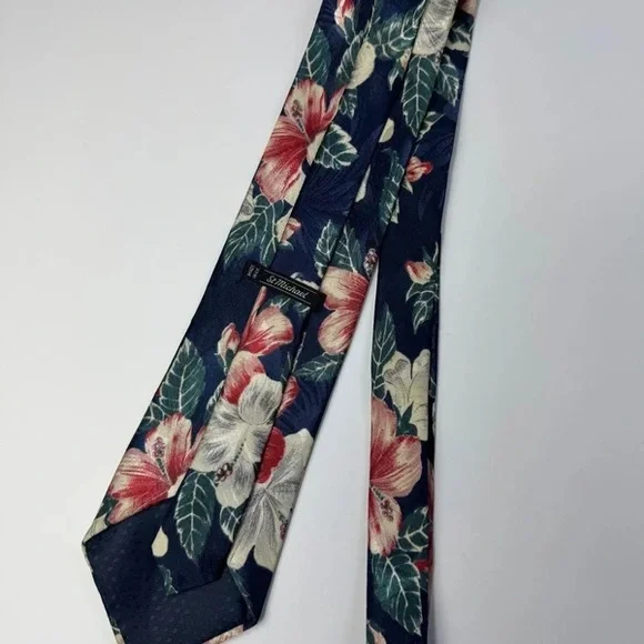 Floral Navy Tie